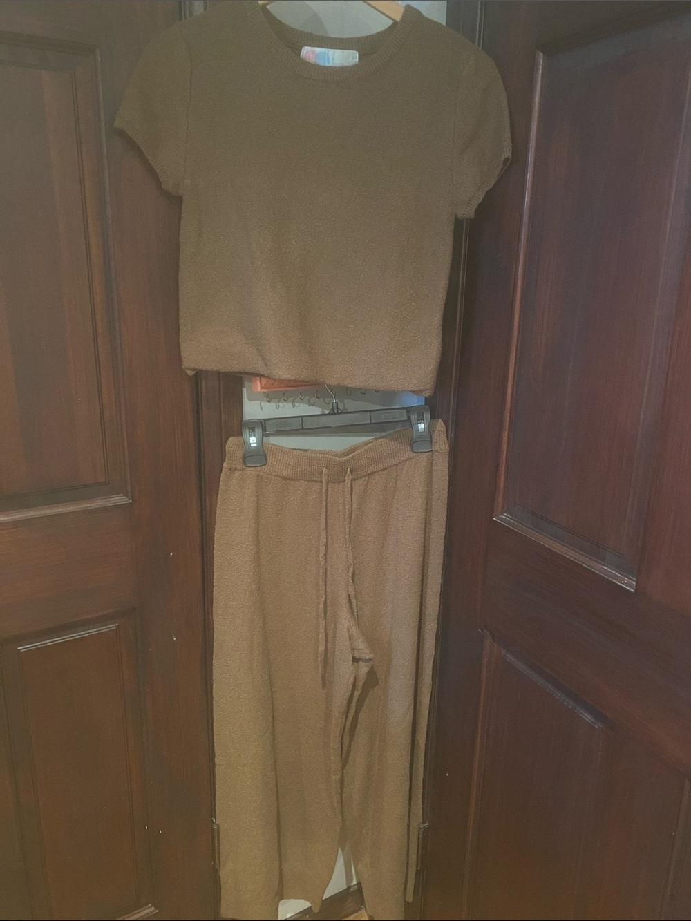 FP Beach Brown Ribbed Two Piece